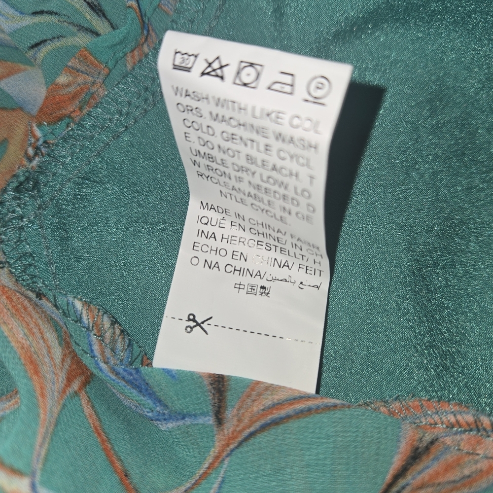 Floral Wrap Maxi Skirt and Tie Front Top, Built-In Shorts NWT - Picture 5 of 6